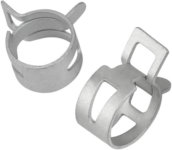 M4.5/5/6/7/8/9/10/11/12-37mm 10 stuks slangklemmen brandstofslang waterleiding klemringen luchtslang bevestiging veerklemmen gegalvaniseerd(M12 10pcs)