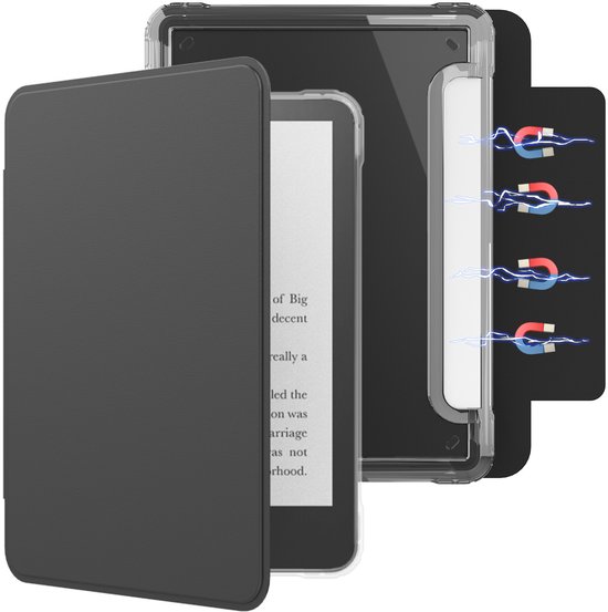 Magnetische hoes speciaal ontworpen Geschikt voor Kindle Paperwhite 12e generatie 2024 (KPW6) van Merkloos