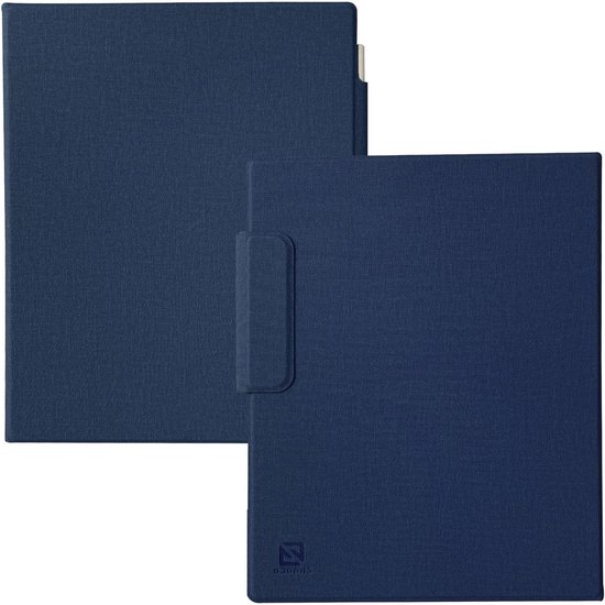 Magnetische hoes voor ReMarkable 2 Paper Tablet 10.3 inch - Dunne PU Leren Book Folio met Penhouder en Standfunctie - Navy Blauw van Merkloos