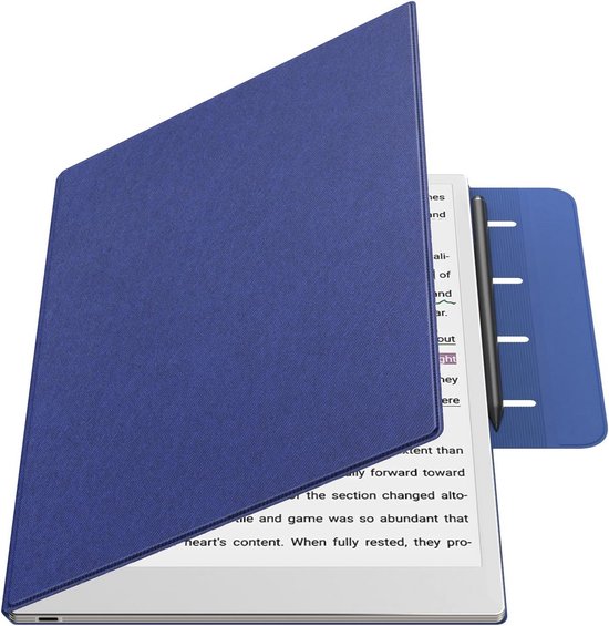 Magnetische hoes voor Remarkable Paper PRO 11,8 inch - Blauw, lichtgewicht en met automatische wekkerfunctie