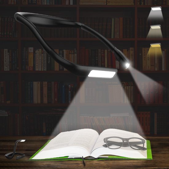 Maullin Neklamp voor Boek en Haakwerk - USB Oplaadbaar - Zwart