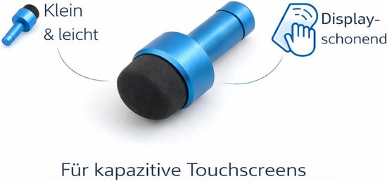 Mini Stylus capacitieve beeldscherm stylus touch pen voor oortelefoon stekker 3,5 mm jack blauw voor smartphone mobiele telefoon tablet PC