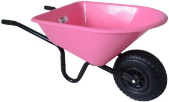 MM Eurotool Kinderkruiwagen Metaal met Kunststof Bak - Roze van MM Eurotool