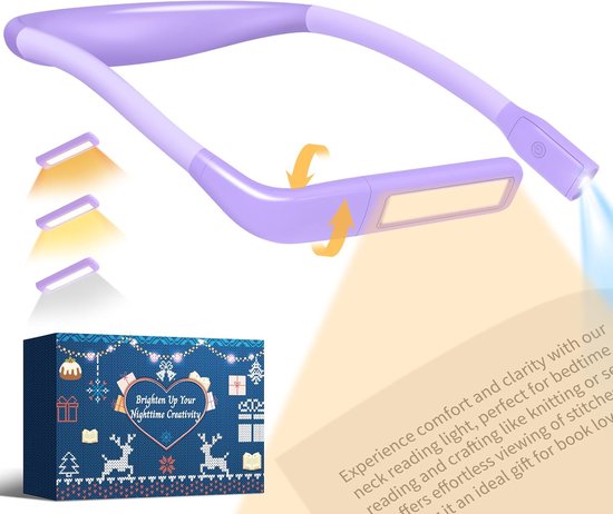 Neklamp - Nekleeslamp Boek -Paars van Merkloos