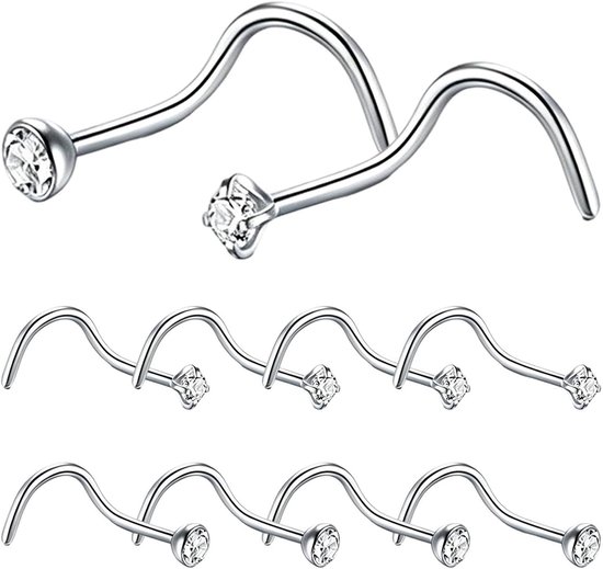 Neusstekers voor vrouwen, edelsteen neuspiercingpin, sieraden, dagelijkse neusstekers, voor dagelijks woon-werkverkeer, vrije tijd, school, feest, bijeenkomst, reizen, vakantie