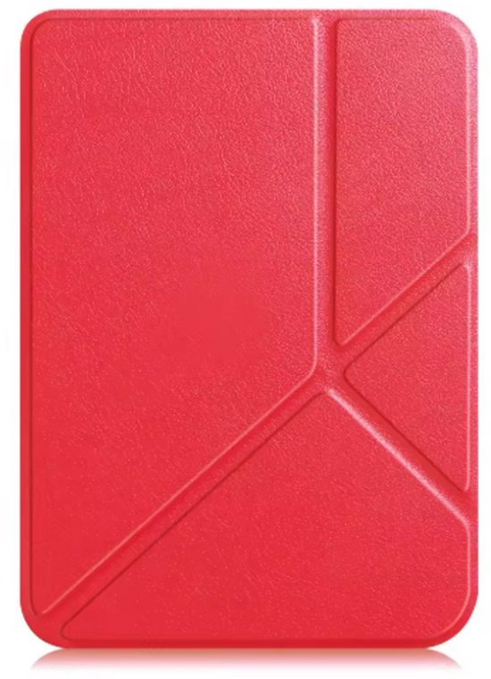 New Age Devi - Hoes geschikt voor Kobo Clara - Rood - Trifold hoes - E-reader hoesje - Bookcase cover