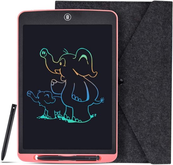 Nexvo®Digitaal Notitieblok - Grafische Tablet Met Tekenpen - Herbruikbare Notitieblok – Roze - ‎3cm x 31cm x 1cm van Merkloos