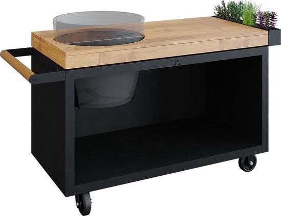 OFYR - KAMADO TABLE - ZWART - 135 PRO TEAKHOUT van OFYR