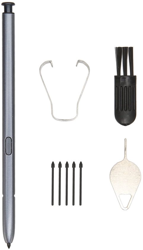 ONF3 - Stylus voor Note 10 Lite - Vervangbare Stylus Touch Pen - Grijs - 5 Penpunten - Perfect voor nauwkeurig schrijven en tekenen - Geschikt v...
