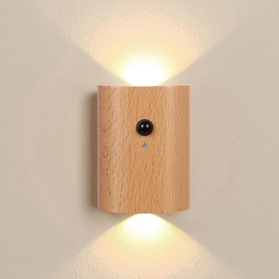Oplaadbaar nachtlampje met bewegingssensor - Draagbare LED-wandlamp met magnetische bevestiging en dubbele detectiemodus - Ideaal voor gangen, trappenhuizen en slaapkamers - Werkt op batterijen