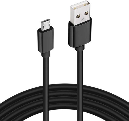 Oplaadkabel - USB - Extra lang - Wit - Mobiele telefoons - Tablets - E-Book Readers - E-Book Readers - Geschikt voor Micro USB - Papier wit - Fire - Fire HD - Voorafgaand aan 2021-modellen