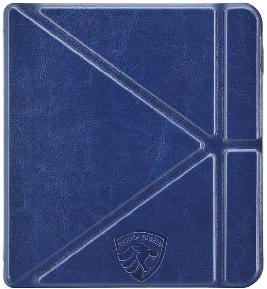 Origami Hoesje Geschikt voor Kobo Libra 2 - Hoes ZONDER SLAAP FUNCTIE Beschermhoes Cover - Marine Blauw * - ereader hoesje - cover