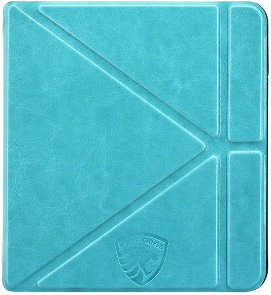 Origami Hoesje Geschikt voor Kobo Libra 2 - Hoes ZONDER SLAAP FUNCTIE Beschermhoes Cover - Turquoise * - ereader hoesje - cover van Merkloos