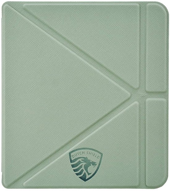 Origami Hoesje - Sleepcover Geschikt voor Kobo Libra Colour - Hoes Cover - Agave Green Blue* - ereader hoesje - cover van Merkloos
