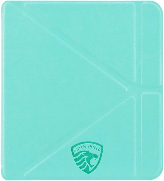 Origami Hoesje - Sleepcover Geschikt voor Kobo Libra Colour - Hoes Cover - Mint Groen* - ereader hoesje - cover van Origami