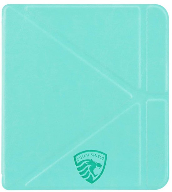 Origami Sleepcover Geschikt voor Kobo Libra 2 Hoes Cover Mint Groen * - ereader hoesje - cover van EZstick