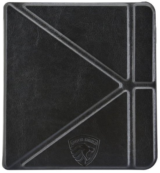 Origami Sleepcover Geschikt voor Kobo Libra 2 Hoes Cover Zwart * - ereader hoesje - cover van Origami