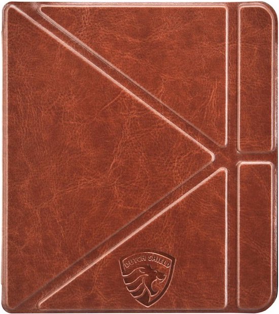 Origami Sleepcover Geschikt voor Kobo Sage Hoes Cognac Bruin * - ereader hoesje - cover van Kobo