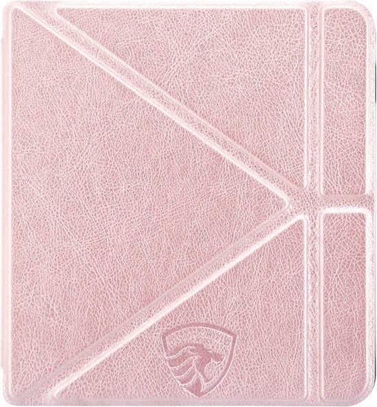 Origami Sleepcover Geschikt voor Tolino Vision 6 Hoes Cover Roze Goud * van Origami Sleepcover