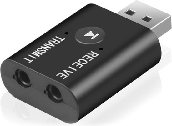 Peachy Bluetooth Transmitter & Receiver met USB-A AUX/Jack 2-in-1 Adapter Zender en Ontvanger van Peachy
