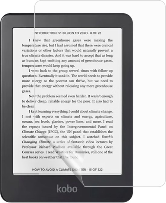 Peachy Screenprotector beschermfolie voor Kobo Clara 2E - transparant van Peachy