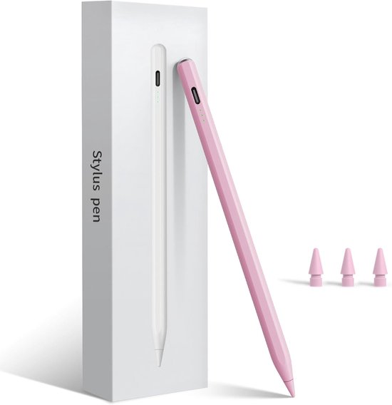 Pen voor iPad A16 11/10e generatie, snel opladen potlood voor iPad (2026-2018) A16 11/10/9/8/7/6, Air M4/M3/M2/11/13/5-3, Pro M5 11"/13"/12.9", Mini A17 Pro/6/5 , , , inclinsensiActiviteit/Palm