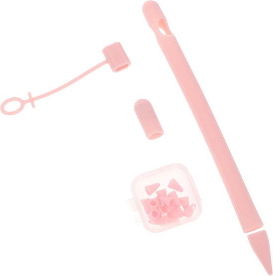 Pennendoos touchpen beschermhoes hoes voor styluspen beschermhoes voor touchpen Siliconen pen hoesje Stylus pen beschermer stylus beschermer etuihouder voor stylus Silicagel roze ARTIBETTER