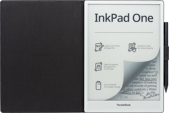 PocketBook E-reader hoesje - InkPad One - Zwart van Merkloos