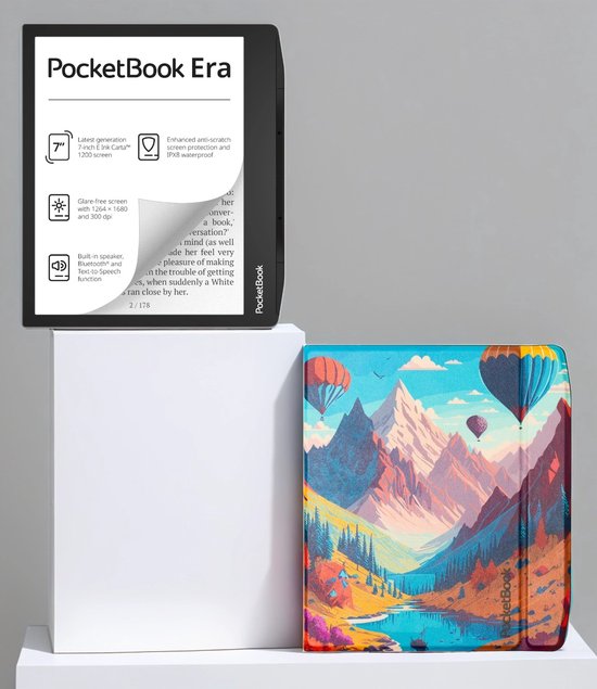 PocketBook Era 16 GB + Balloon print Flip Cover van Merkloos