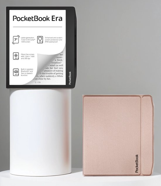 PocketBook Era 16 GB + Beige Flip Cover van PocketBook