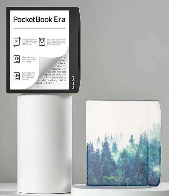PocketBook Era 16 GB + Mighty Forest Flip Cover van PocketBook