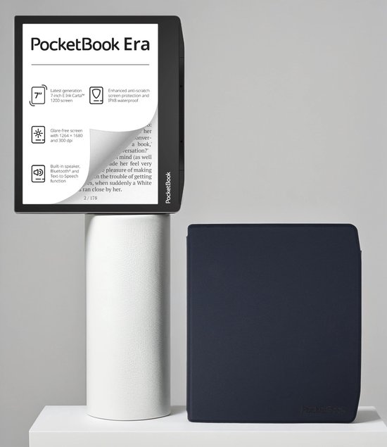 PocketBook Era 16 GB + Navy Blue hoesje (shell cover) van PocketBook