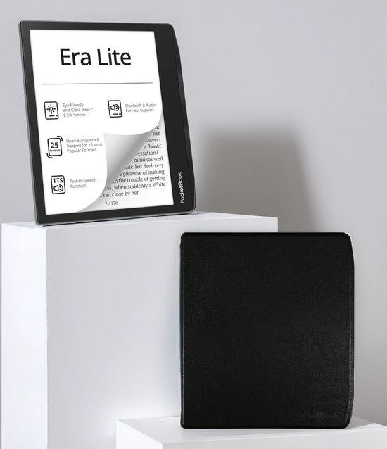 PocketBook Era Lite - 7 inch - Stone Green met Zwarte Shell Cover - Voordeelbundel