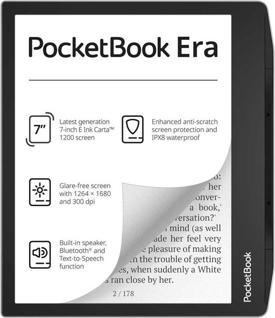 Pocketbook eReader - Era 16GB Stardust Silver van PocketBook