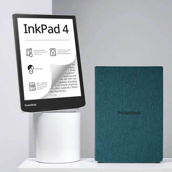 PocketBook InkPad 4 + Groene (Sea Green) Flip Cover - Voordeelbundel van Merkloos