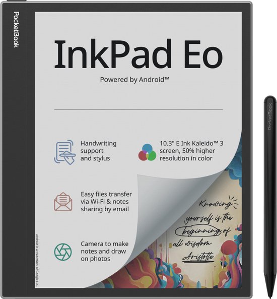 PocketBook InkPad Eo e-book reader - Touchscreen, 64 GB, Wifi - Grijs van Merkloos