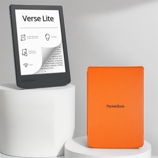 PocketBook Verse Lite + Oranje PocketBook hoesje van PocketBook