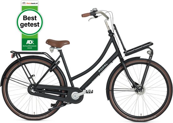 Popal Daily Dutch Prestige N3 - Transportfiets 28 inch - Aluminium frame - Dames - 47cm - Mat Zwart van POP