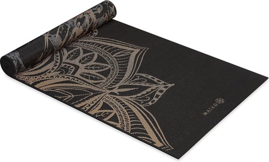 Premium 6 mm Print Omkeerbare Extra Dikke Antislip Yoga Mat - Gaiam - Geschikt voor Yoga, Pilates en Fitness - 68 Inch x 24 Inch x 6mm Dik van Gaiam