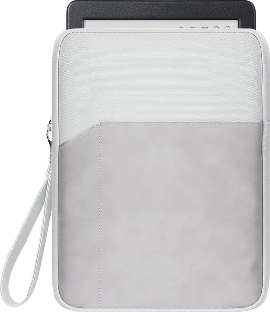 Premium E-reader Hoes Grijs - Waterdicht, Schokbestendig & Krasvrij - Met Zachte Fleece Voering - Geschikt voor Kobo / PocketBook / Boox / Amazon E-Readers tot 6 inch van $