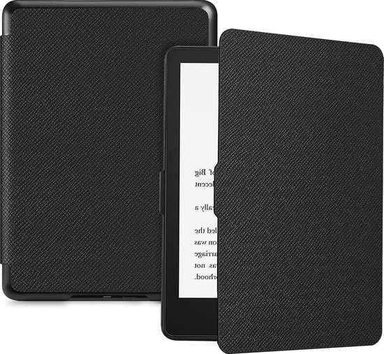 Premium Lichtgewicht Kunstleer Beschermhoes voor 68" Kindle Paperwhite (11e generatie 2021) / Kindle Paperwhite Signature Edition - Automatische Slaap-/Waak - Zwart van MoKo