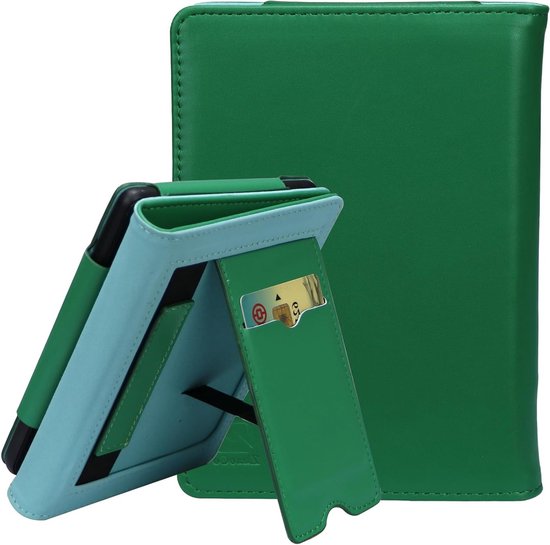 Premium PU Leren Boek Folio Hoes voor Kobo Clara en Tolino Shine - Groene Bescherming en Stijl voor E-Readers