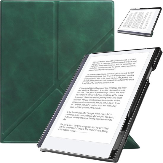 Premium PU Leren Hoes voor Remarkable 2 10.3'' - Vouwbare Stand, Penhouder en Magnetische Sluiting, Bescherming voor Digitale Notities en E-books van premium