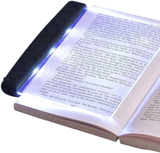 PULUZ LED Paperback Boek Licht, Draagbare Lezen Nachtlampje Ogen Beschermen Panel Boek Leeslamp met Afneembare Pagina Clip voor Nachtlezen van Merkloos