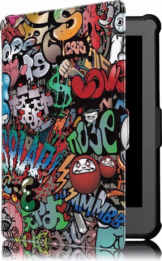 Qatrixx Luxe beschermhoes - Cover - Hoes - Bumper - Kobo Clara HD - Graffiti