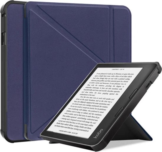 Qatrixx Luxe beschermhoes - cover - hoes - Kobo Sage - Donker Blauw van Qatrixx