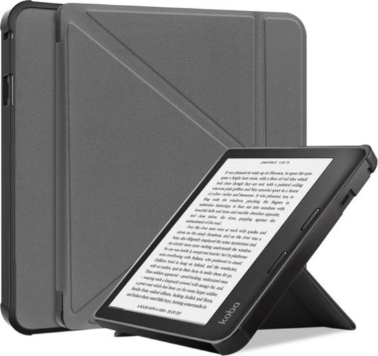 Qatrixx Luxe beschermhoes - cover - hoes - Kobo Sage - Grijs van Qatrixx