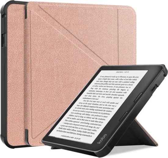 Qatrixx Luxe beschermhoes - cover - hoes - Kobo Sage - Roze Goud van Qatrixx