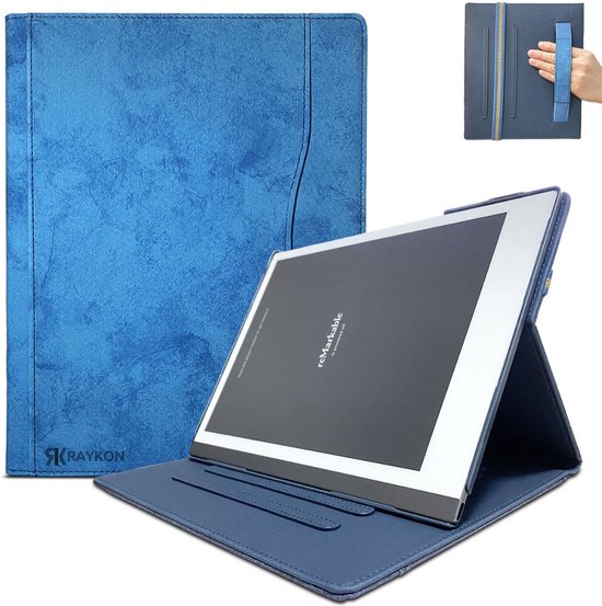 Raykon Functionele Hoes Geschikt voor Remarkable 2 - Tablet Cover - Case - Blauw van Raykon