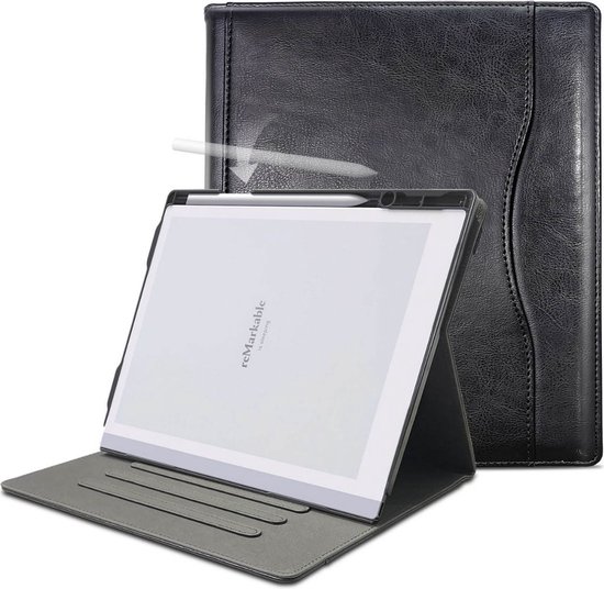 Raykon Luxe Hoes Geschikt voor Remarkable 2 - Tablet Cover - Case - Zwart van Merkloos